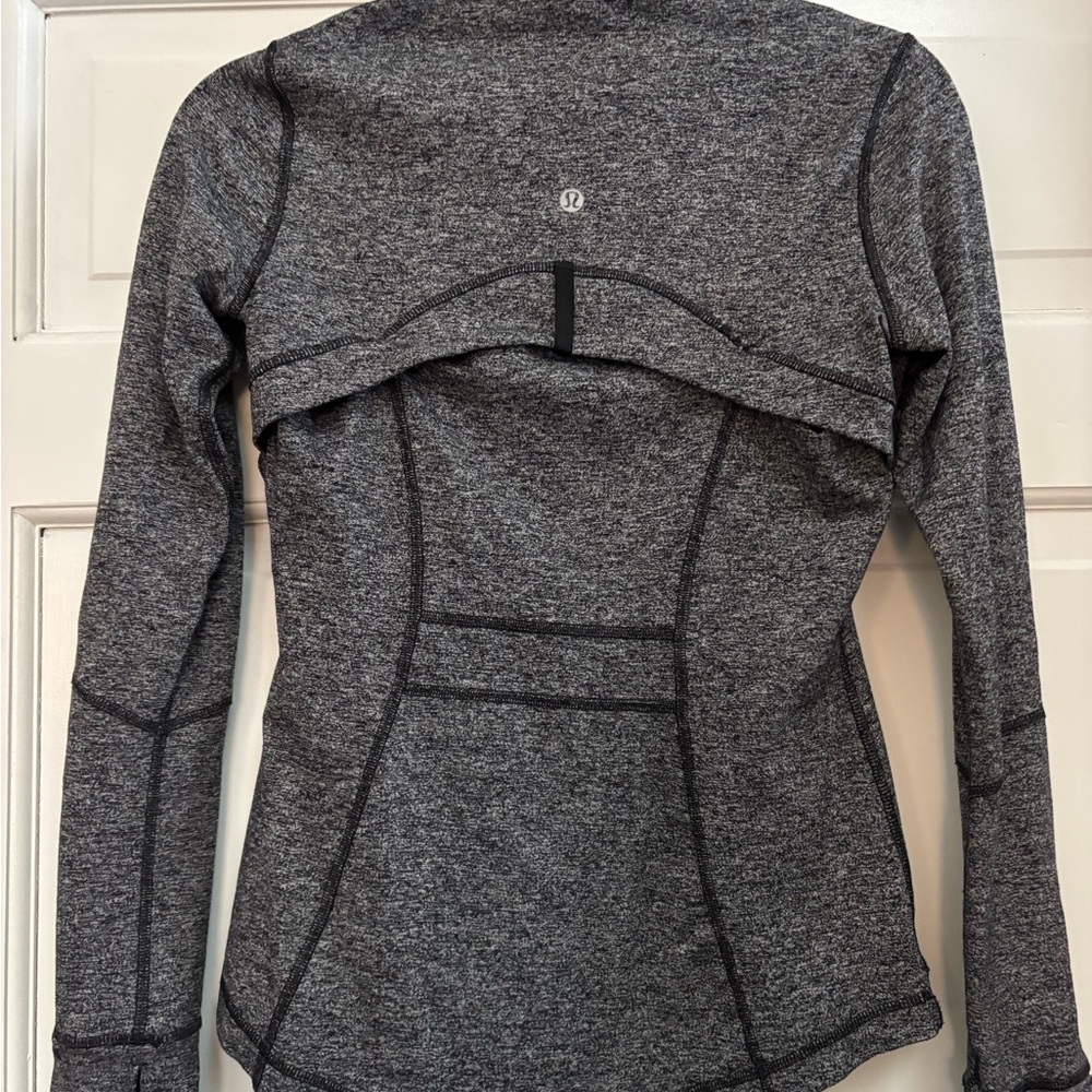 Lululemon Athletica Black and Gray Long Sleeve Top